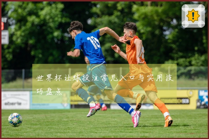 世界杯让球投注常见入口与实用技巧盘点